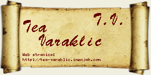 Tea Varaklić vizit kartica